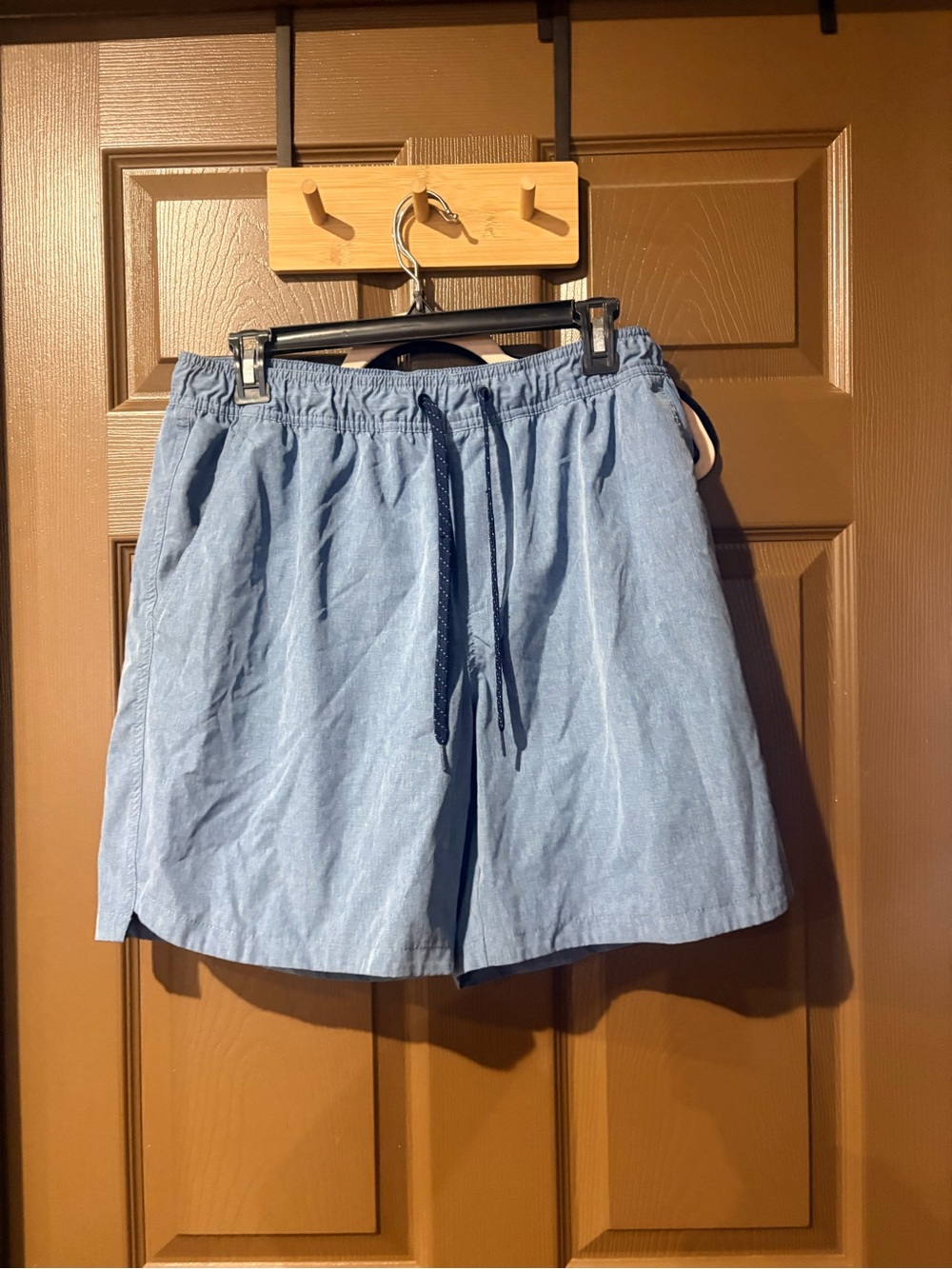 Light Blue Men’s Athletic Drawstring Shorts